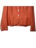 Ralph Lauren 100% Linen 100% Acetate Solid Orange Blazer Size 16 - photo 7