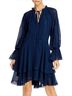 Alice + Olivia 100% Polyester Blue Casual Dress Size 4 - photo 4