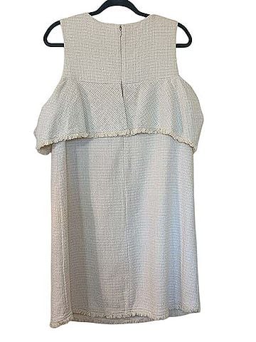 HD in Paris Tweed Open-Shoulder Ruffle Dress Cocktail Dress (view 2)