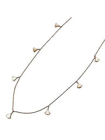 Bvlgari Bvlgari Bulgari Diva Dream Necklace, 18K Pink Gold, Mother-of-Pearl, Diamond, Women's Long Necklace (view 1)