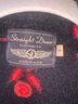 Straight Down Floral Black Red Vest Size S - photo 5
