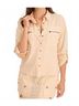 XCVI Brown Knapp Button-Up Top in Antique Scroll Size M - photo 2