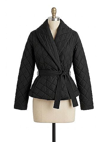 Marie Oliver Lark Quilted Jacket in Black (view 1)