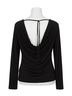 Bobi Black Open Cowl Back Top in Black Size XS - photo 1