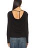 Bobi Black Open Cowl Back Top in Black Size XS - photo 3