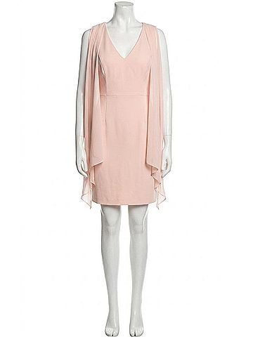 Vince Camuto Crepe Sheath Midi Dress in Blush Pink (view 1)