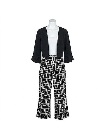 Clara Sun Woo Tulip Cuff Shrug in Black (view 1)