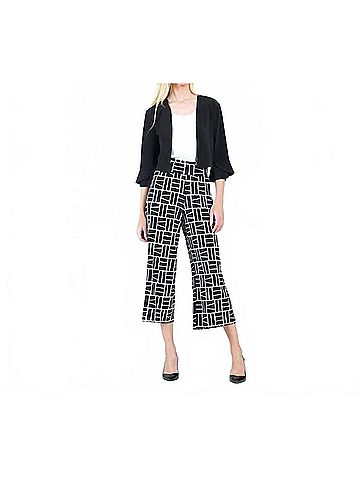 Clara Sun Woo Tulip Cuff Shrug in Black (view 2)