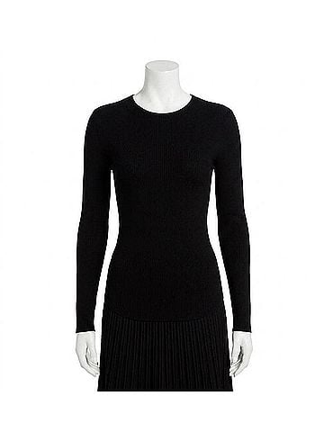 Nic + Zoe Ribbed Sweater Tee in Black (view 1)