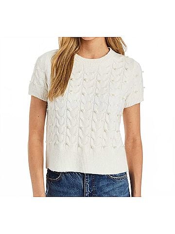 Drew Eloise Sweater in Ivory (view 2)