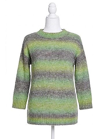 MULTIPLES Ombre Striped Sweater in Olive (view 1)