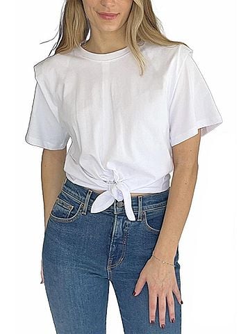 Isabel Marant Women's Zelikia Shirt in White (view 2)