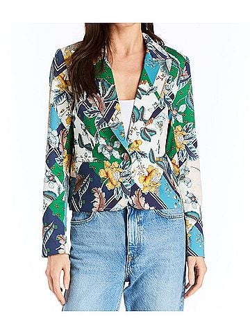 Drew Women's Milo Floral Jacket in Kelly (view 2)