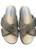 J/Slides Silver Flip Flops Size 7 - photo 1