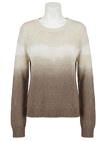Splendid Dylan Long Sleeve Sweater in Toast Dip Dye (view 1)