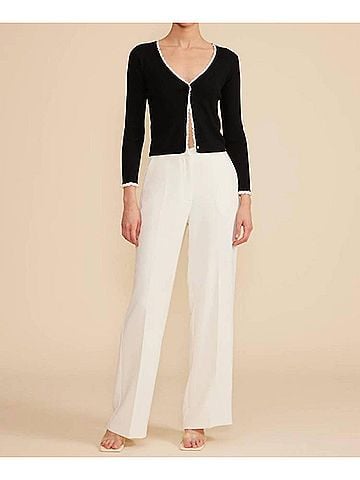 Lucy Paris Roshe Mini Cardigan in Black (view 2)