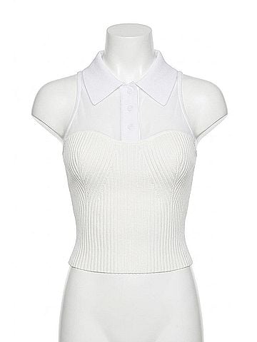 Central Park West Brooklyn Top in White (view 1)