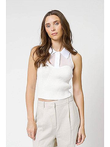 Central Park West Brooklyn Top in White (view 2)