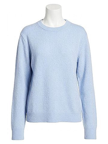 French Connection Emilia Knit Boyfriend Pullover Sweater in Moonmist (view 1)