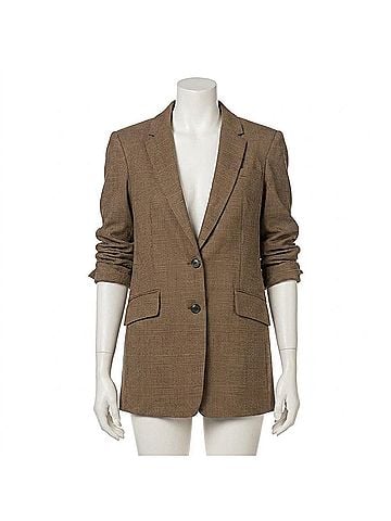 Rag & Bone Women's Charles Wool Plaid Blazer in Beige Plaid (view 1)