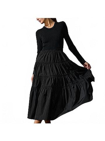 Brochu Walker Ava Tiered Dress in Black Onyx (view 2)