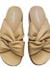 J/Slides 100% Leather Tan Sandals Size 7 - photo 1
