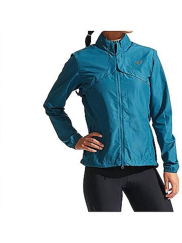 Pearl Izumi Women's Quest Barrier Convertible Jacket in Ocean Blue (view 2)