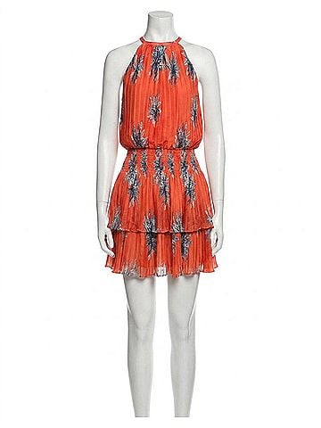 Ramy Brook Donnielle Smocked Tiered Mini Dress in Bright Lily Floral (view 1)
