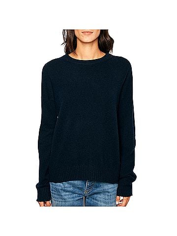 Zadig & Voltaire Cici Patch Cashmere Jumper Sweater in Encre (view 2)