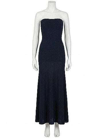 Line & Dot Arlo Tube Dress in Navy (view 1)