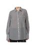 FRAME Stripes Blue The Oversized Pocket Shirt in Navy Multi Size XL - photo 2