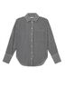 FRAME Stripes Blue The Oversized Pocket Shirt in Navy Multi Size XL - photo 5