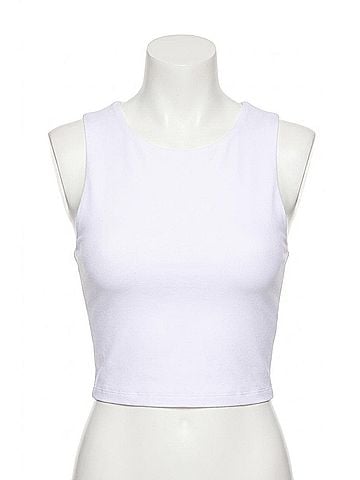 Susana Monaco Racer Tank in Sugar (view 1)
