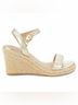 Stuart Weitzman Gold Tan Wedges Size 9 1/2 - photo 6