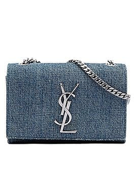 Saint Laurent Small Denim Monogram Kate Crossbody (view 1)