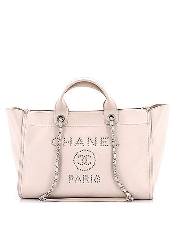 Chanel Deauville Tote Studded Caviar Medium (view 1)