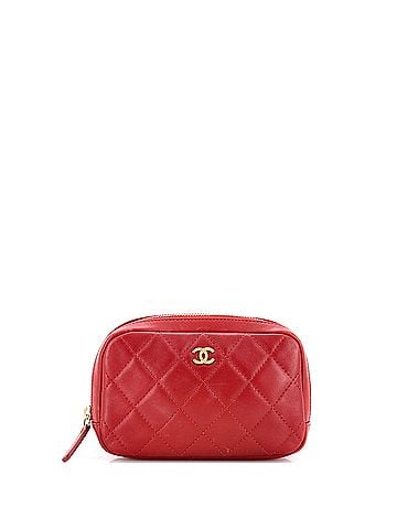 Chanel Curvy Cosmetic Pouch Quilted Lambskin Small (view 1)