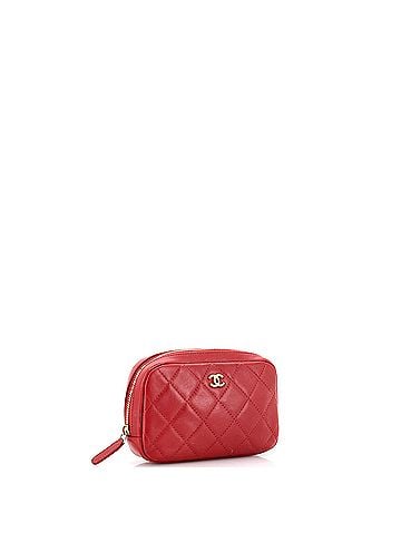 Chanel Curvy Cosmetic Pouch Quilted Lambskin Small (view 2)