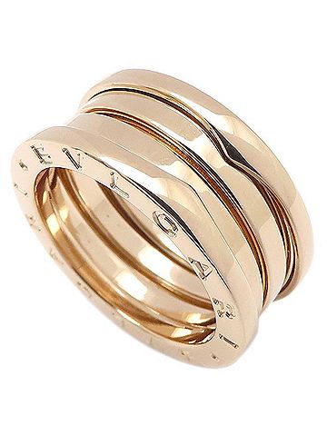 Bvlgari BVLGARI B.zero1 Ring, 3-band, Size S, #53, 18KPG, Women's, 295703 (view 2)