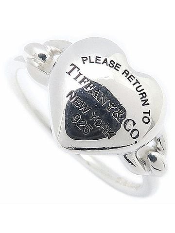 Tiffany & Co. TIFFANY&amp;Co. Tiffany &amp; Co. Return to Full Heart Ring, Sterling Silver (SV925), Women's, 73340659 295711 (view 1)