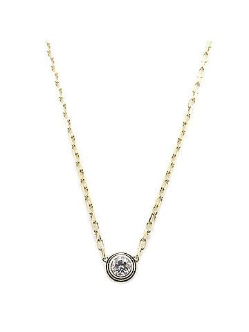 Cartier CARTIER Cartier Damour SM Necklace 1P Diamond Diamants Légers 18K Yellow Gold Women's B7215800 295684 (view 1)
