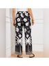 Talbots 100% Polyester Print Black White Track Pants Size S - photo 6