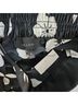 Talbots 100% Polyester Print Black White Track Pants Size S - photo 5