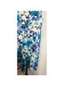 Chaps 100% Cotton 3% Elastane Floral Blue Purple White Cocktail Dress Size 10 - photo 5