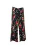 The Pyramid Collection Floral Black Red Casual Pants Size M - photo 1
