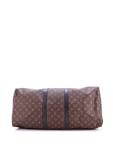 Louis Vuitton Keepall Bandouliere Bag Macassar Monogram Canvas 55 (view 2)