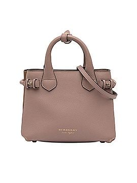 Burberry Small Leather and House Check Banner Satchel (view 1)