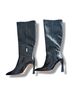 Vince Camuto 100% Leather Animal Print Black Boots Size 7 - photo 6