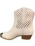 Arizona White Ankle Boots Size 7 - photo 2