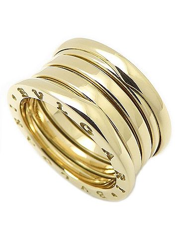 Bvlgari BVLGARI B.zero1 Ring, 4-band, Size M, #54, 18K Yellow Gold, Women's, 295697 (view 2)